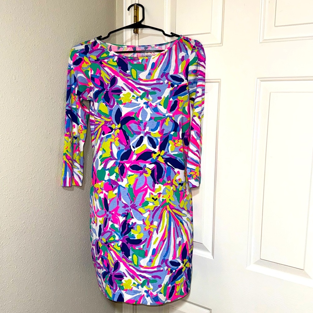Lilly Pulitzer Pima Cotton TShirt Summer Dress Size XS.